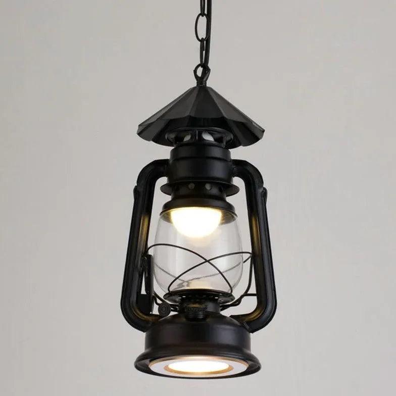 Lantern-Shaped Vintage Industrial Pendant Light - Clowas
