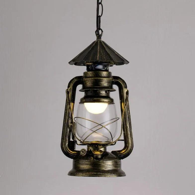 Lantern-Shaped Vintage Industrial Pendant Light - Clowas