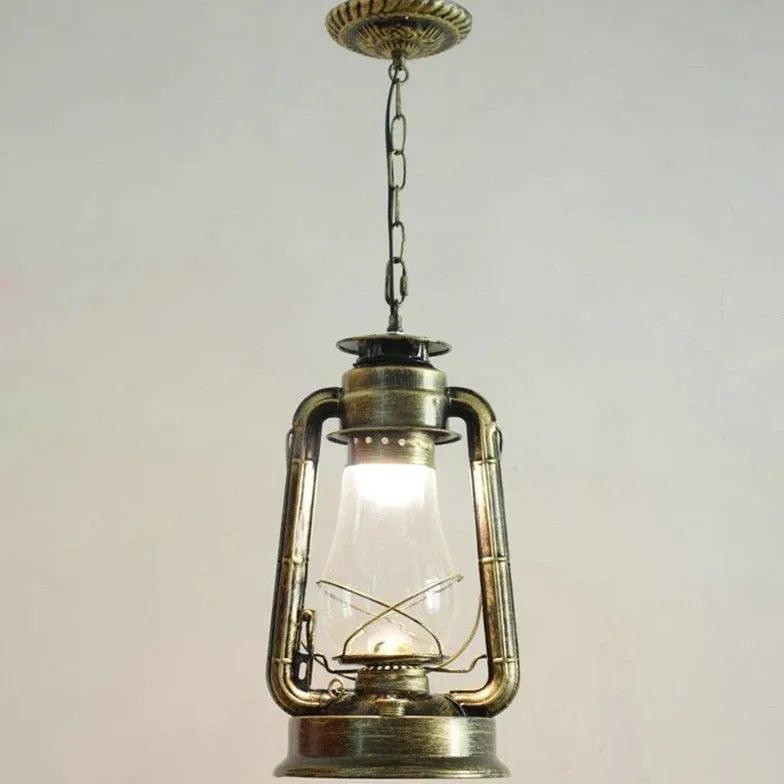 Lantern-Shaped Vintage Industrial Pendant Light - Clowas