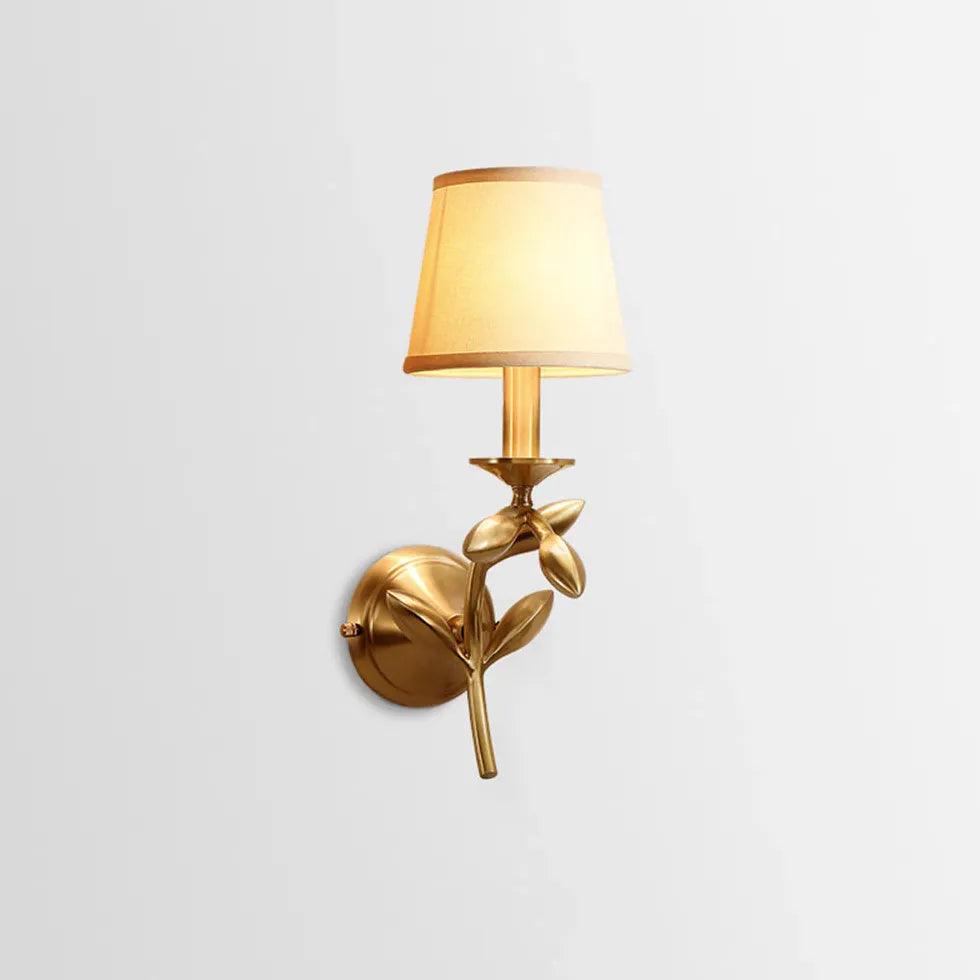 fabric wall lights indoor gold - Clowas