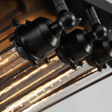 Rectangular Frame Pipe Bulb Vintage Ceiling Light - Clowas