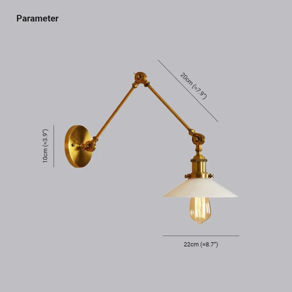 Adjustable Single-Arm Reading Wall Light - Clowas