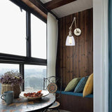 Brass Glass Wall Light Indoor - Clowas