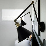 Cone Industrial Black Wall Lamps - Clowas