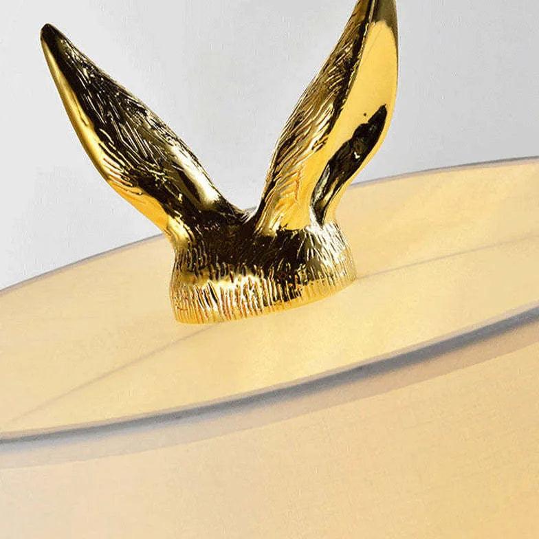 Rabbit Cylinder Shape Bedside Table Lamp - Clowas