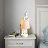 White Rabbit-Shaped Modern Bedside Table Lamp - Clowas