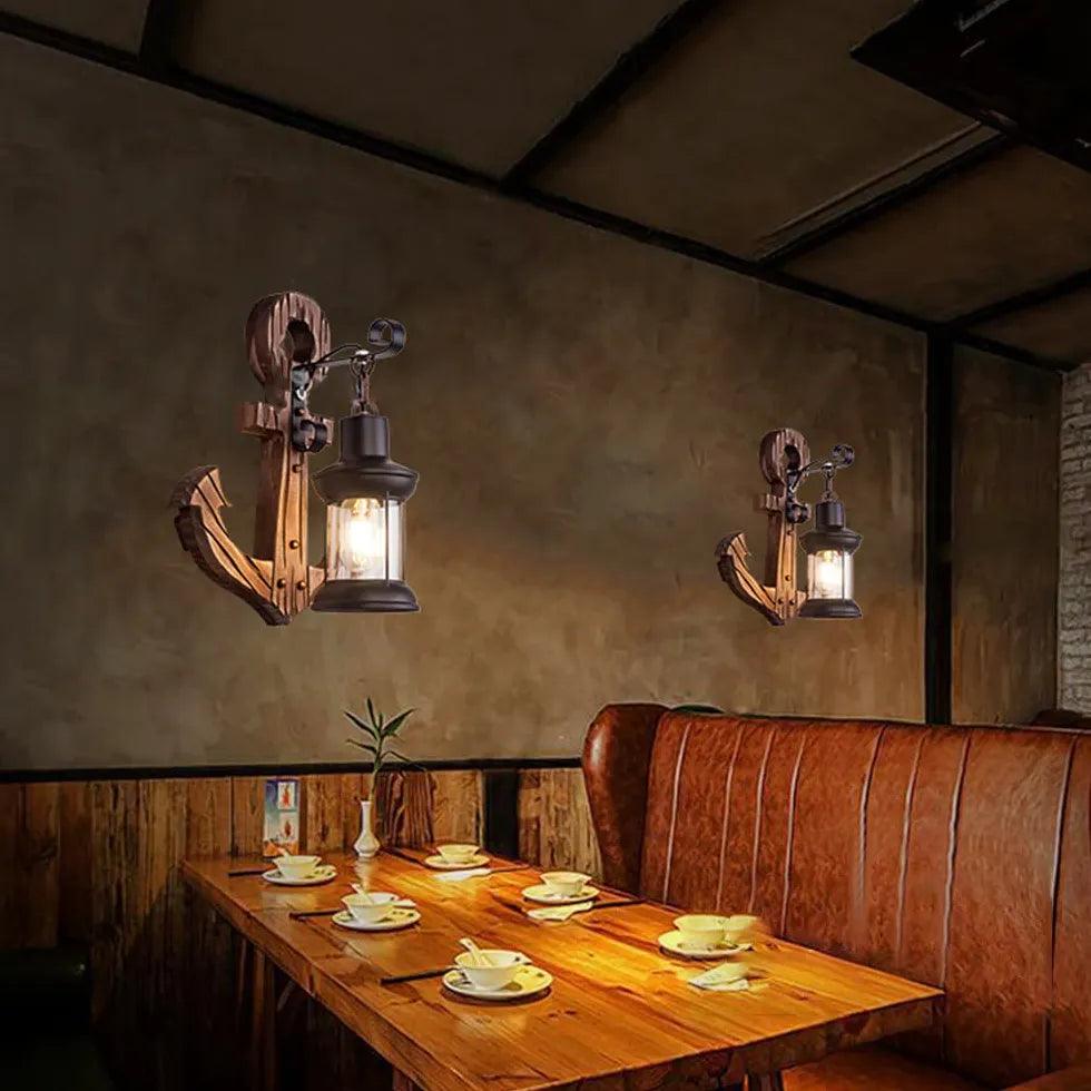 Anchor Shaped Lantern Vintage Wall Lights - Clowas