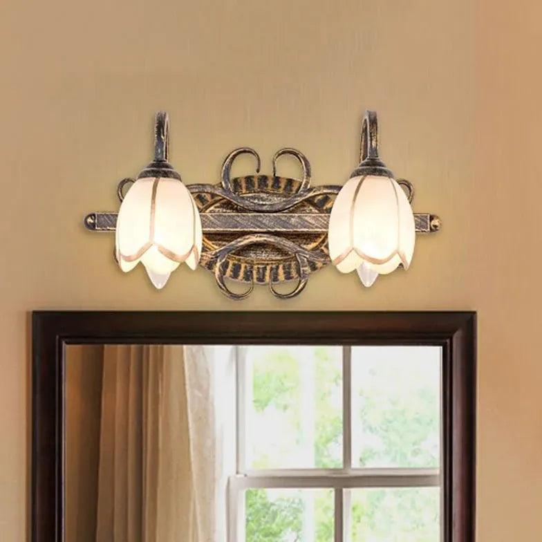 Vintage Brass Wall Lights for Bathroom