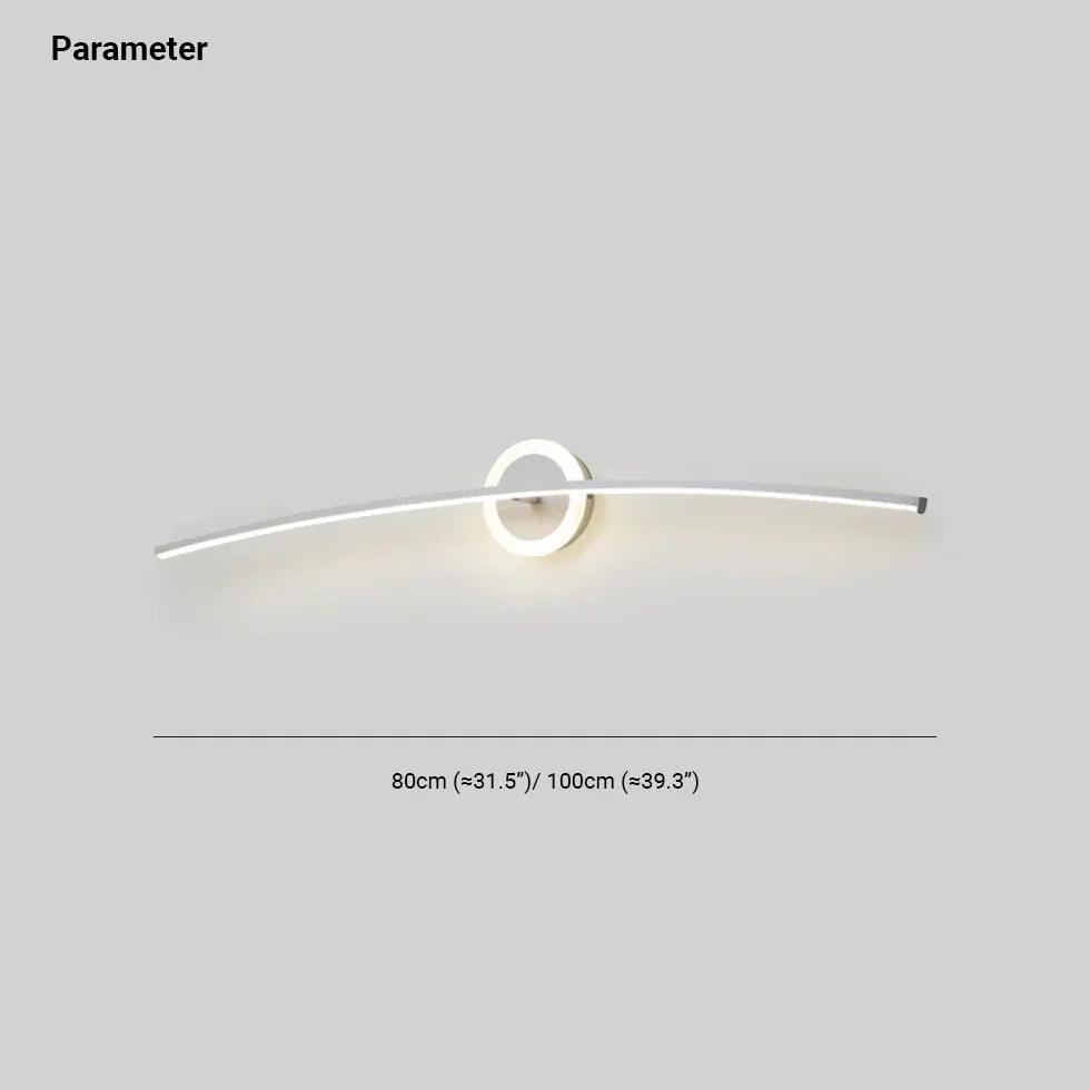 Arc White Led Bathroom Mirror Lights - Clowas