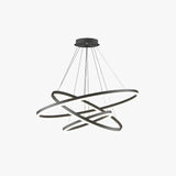 Multi-Ring Modern Black LED Pendant Light - Clowas