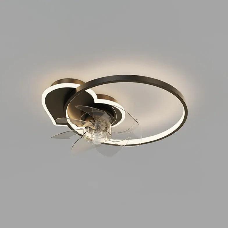 Double Ring Modern LED Ceiling Fan Light - Clowas