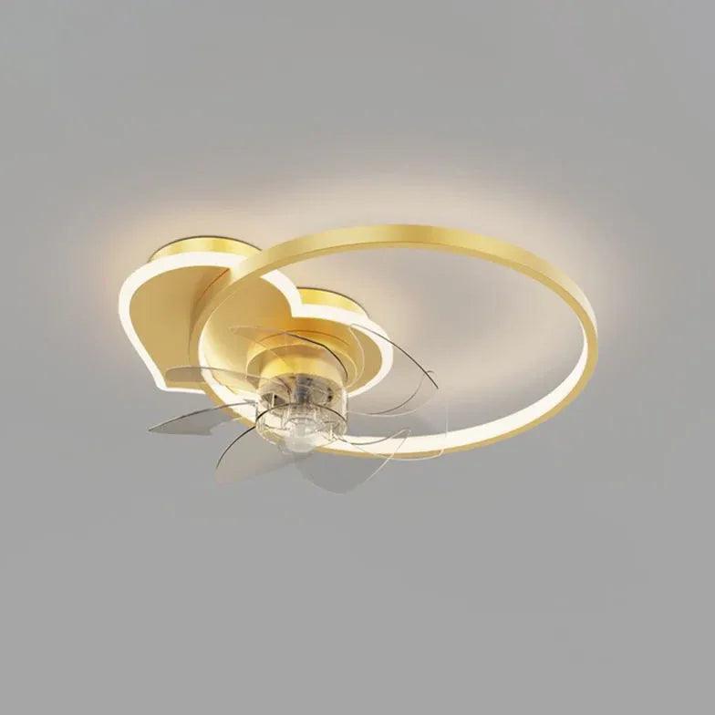 Double Ring Modern LED Ceiling Fan Light - Clowas