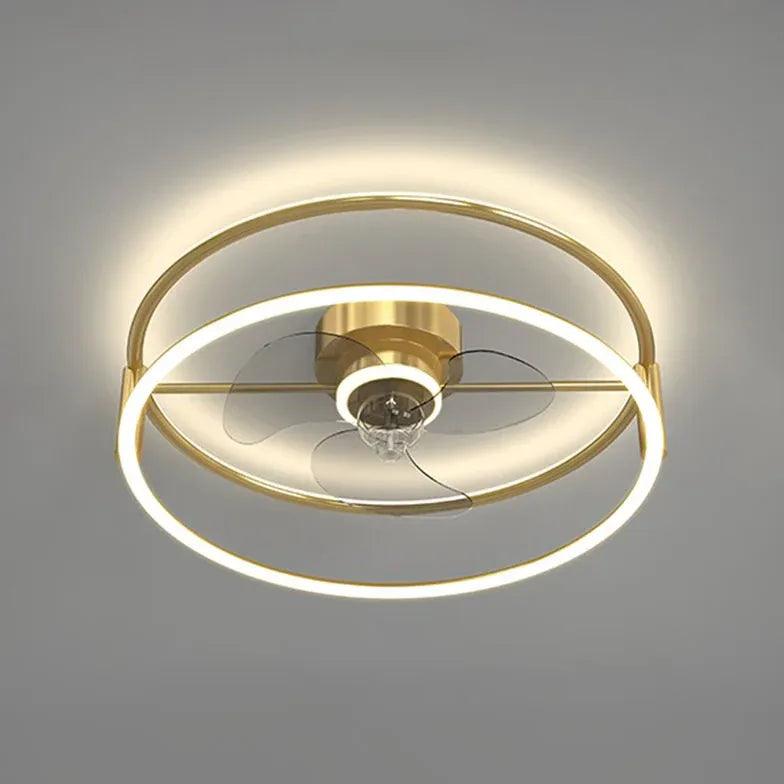 Flower-shaped Design LED Modern Ceiling Fan Light - Clowas