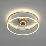 Flower-shaped Design LED Modern Ceiling Fan Light - Clowas