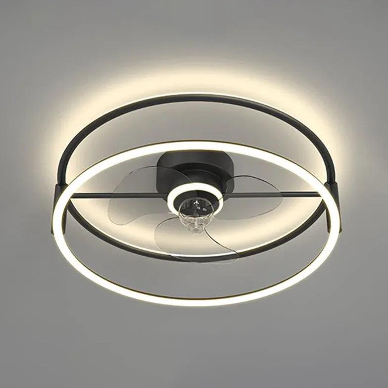 Flower-shaped Design LED Modern Ceiling Fan Light - Clowas