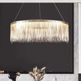 Ring-shaped Tassel Modern Luxury Pendant Light - Clowas