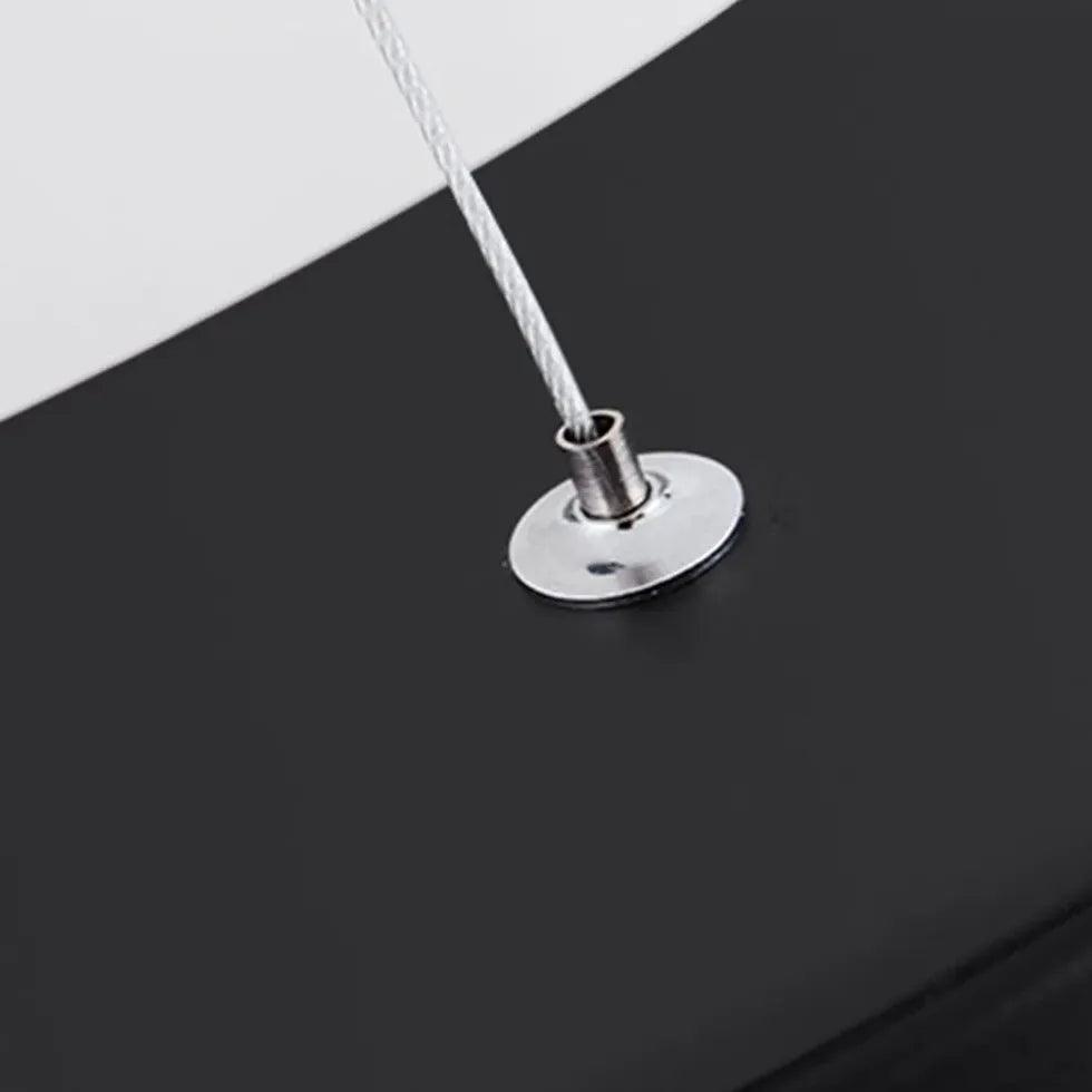 Ring-Shaped Modern Black LED Pendant Light - Clowas