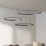 Single Ring Design Thin Wire Modern LED Pendant Light - Clowas