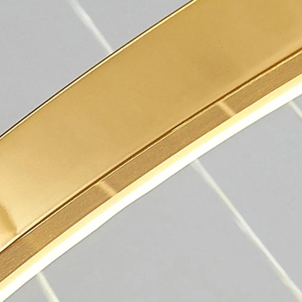 Multi-Light Circular Luxury Gold LED Pendant Light - Clowas