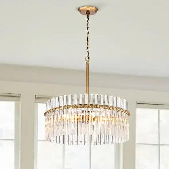Ring Crystal Gold Living Room Pendant Light - Clowas