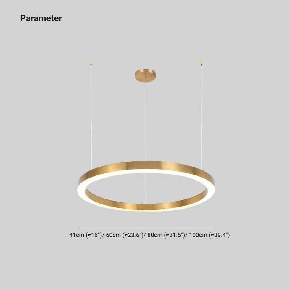 Multi-Ring Gold LED for Pendant Light - Clowas
