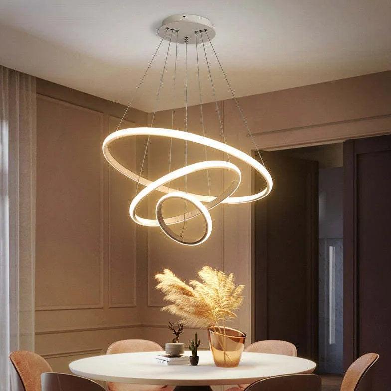ring-shaped led modern pendant light - Clowas