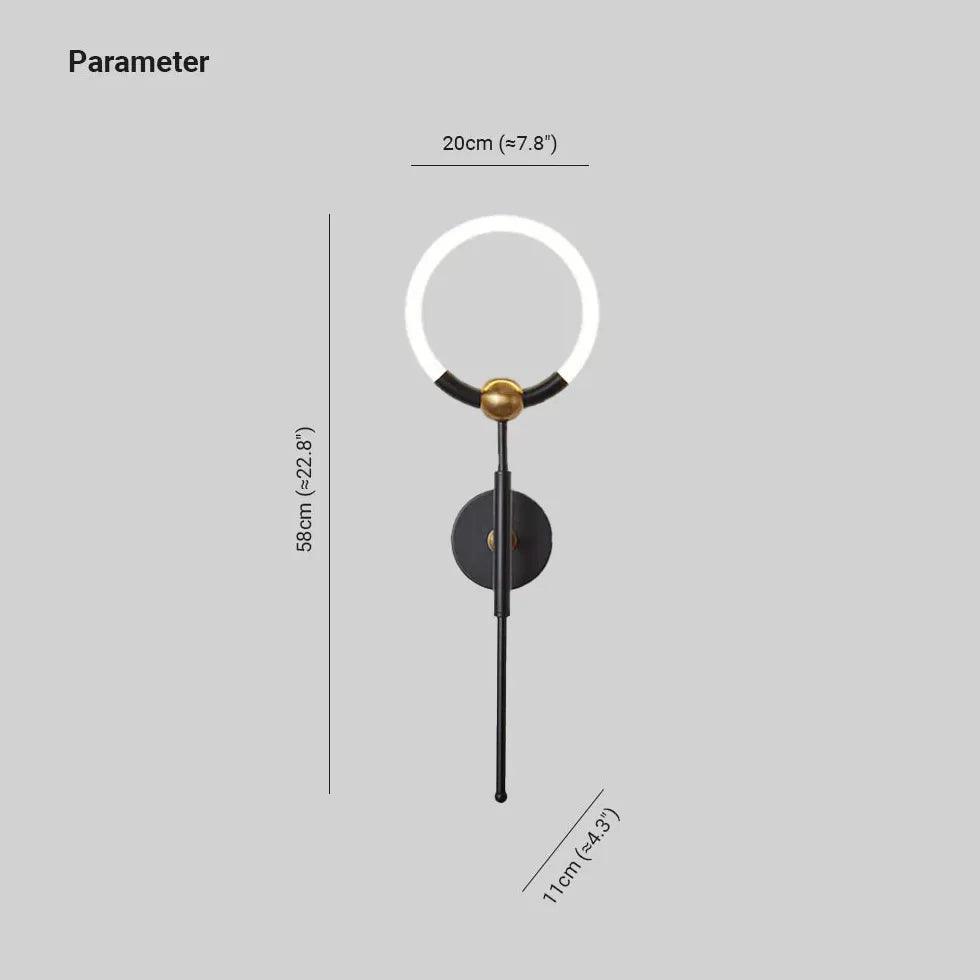 LED Ring Indoor Plug in Wall Lights - Clowas