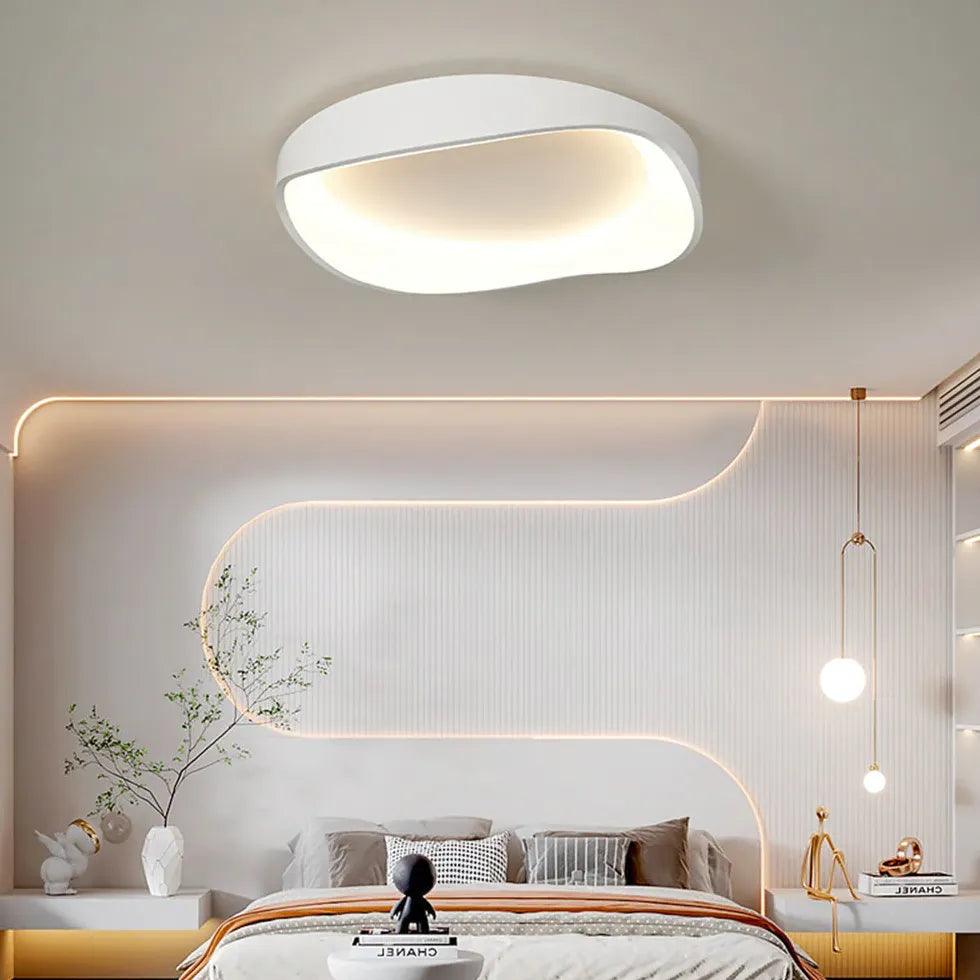 Streamlined Circular Design White LED Ceiling Light - Clowas