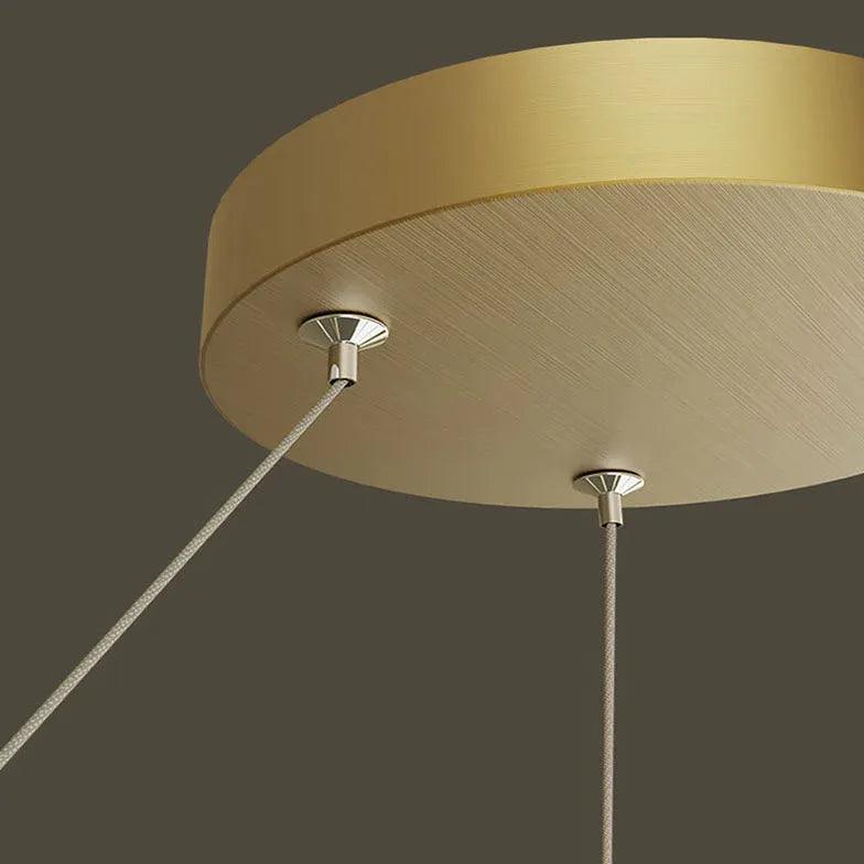 Ring-Shaped Design Gold Modern Pendant Light - Clowas