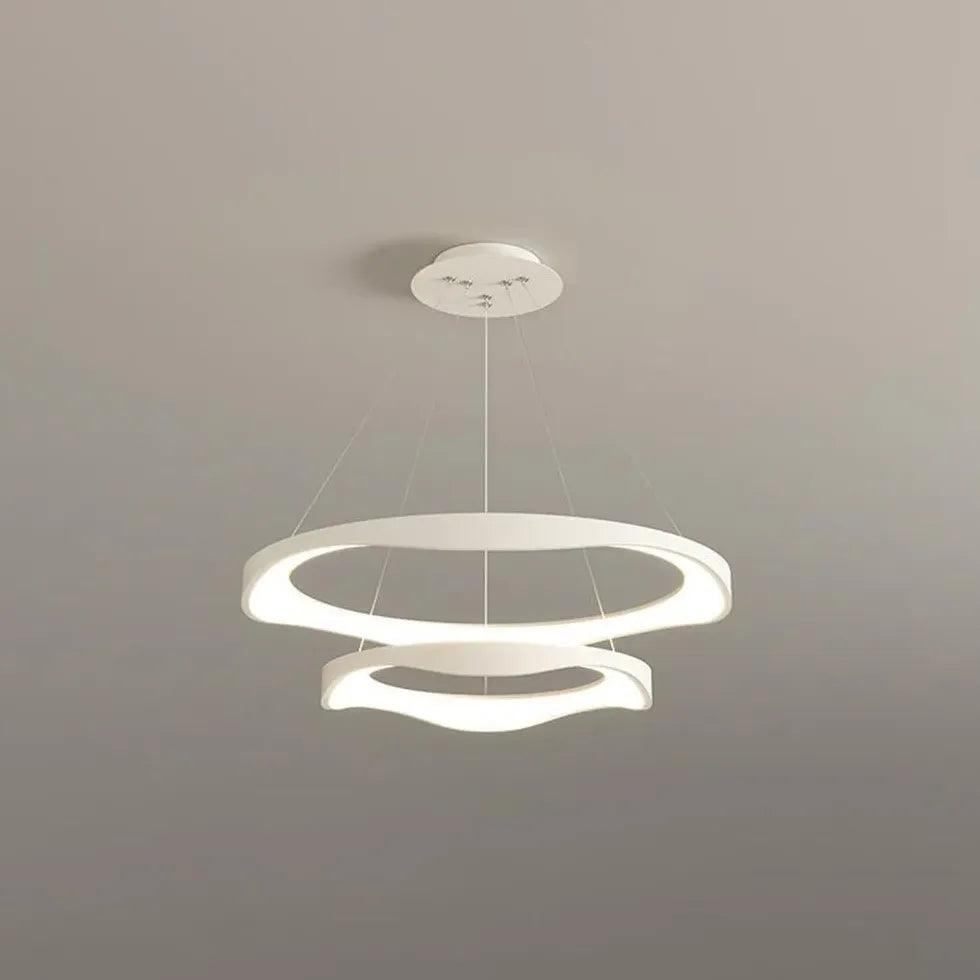 Ring-shaped Metal Acrylic LED Living Room Pendant Light - Clowas