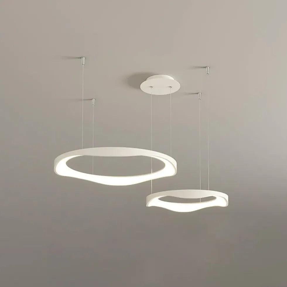 Ring-shaped Metal Acrylic LED Living Room Pendant Light - Clowas