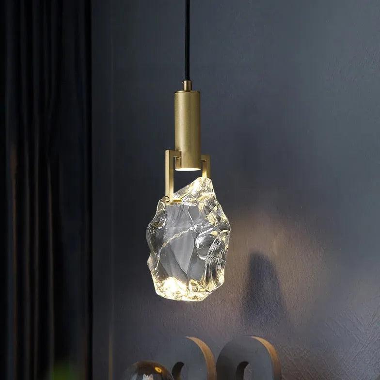 Art Sculpture Bedroom Crystal Pendant Light - Clowas