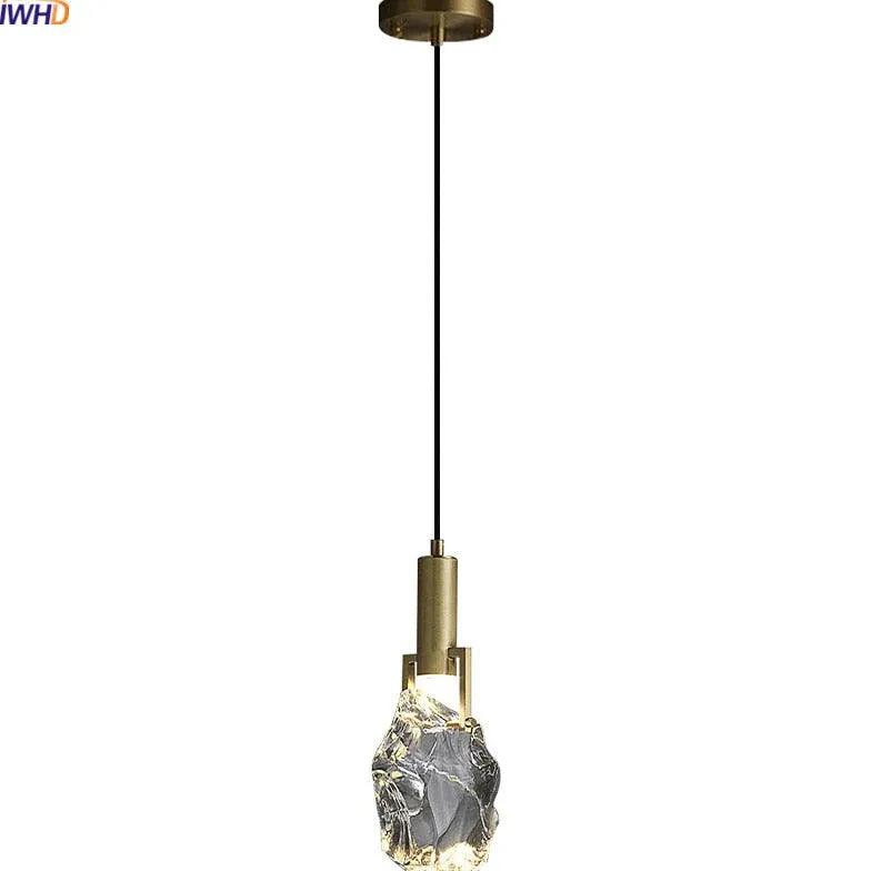 Art Sculpture Bedroom Crystal Pendant Light - Clowas