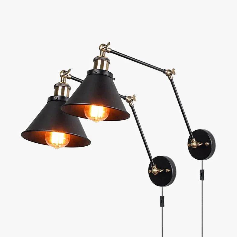 articulating wall light indoor black - Clowas