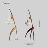 Retro Wooden Floor Standing Lamps For Living Room