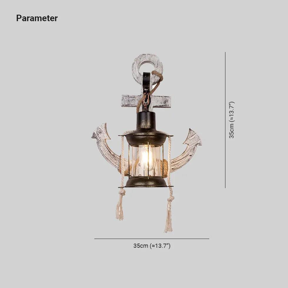 Anchor Shaped Lantern Vintage Wall Lights - Clowas