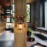 kerosene Wooden Vintage Wall Lights - Clowas