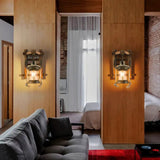 kerosene Wooden Vintage Wall Lights - Clowas