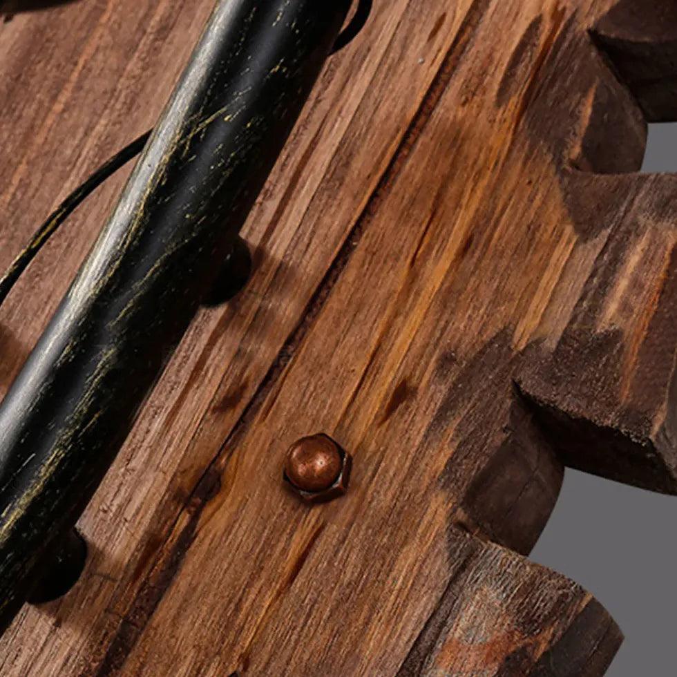 Fish Shape Lantern Wood Vintage Wall Lights - Clowas