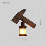 Hammer Pine Wood countryside Vintage Wall Lights - Clowas