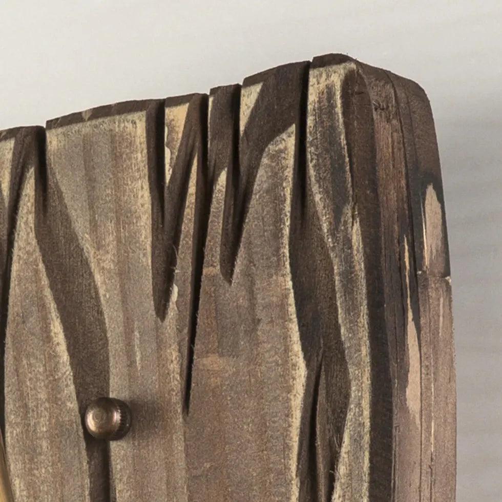 Nostalgia Pine Wood Vintage Wall Lights - Clowas