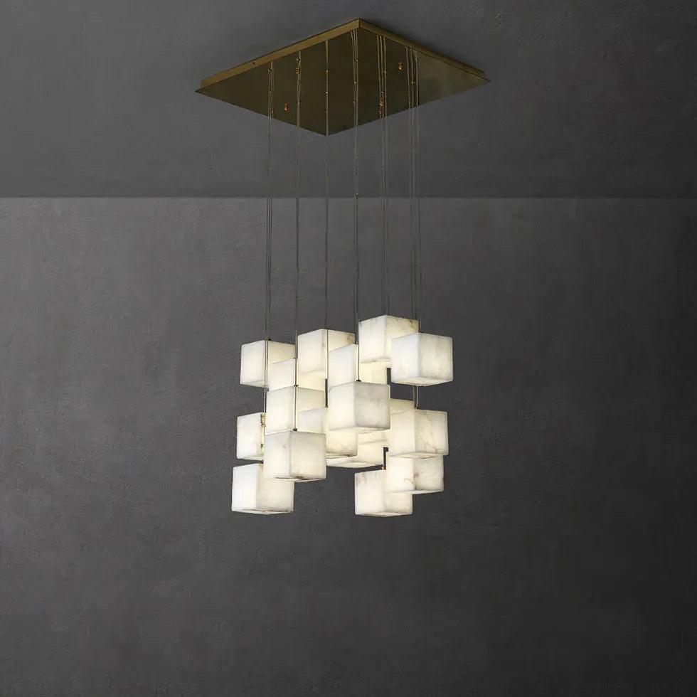 Geometric Cube Modern LED Dining Room Pendant Light - Clowas