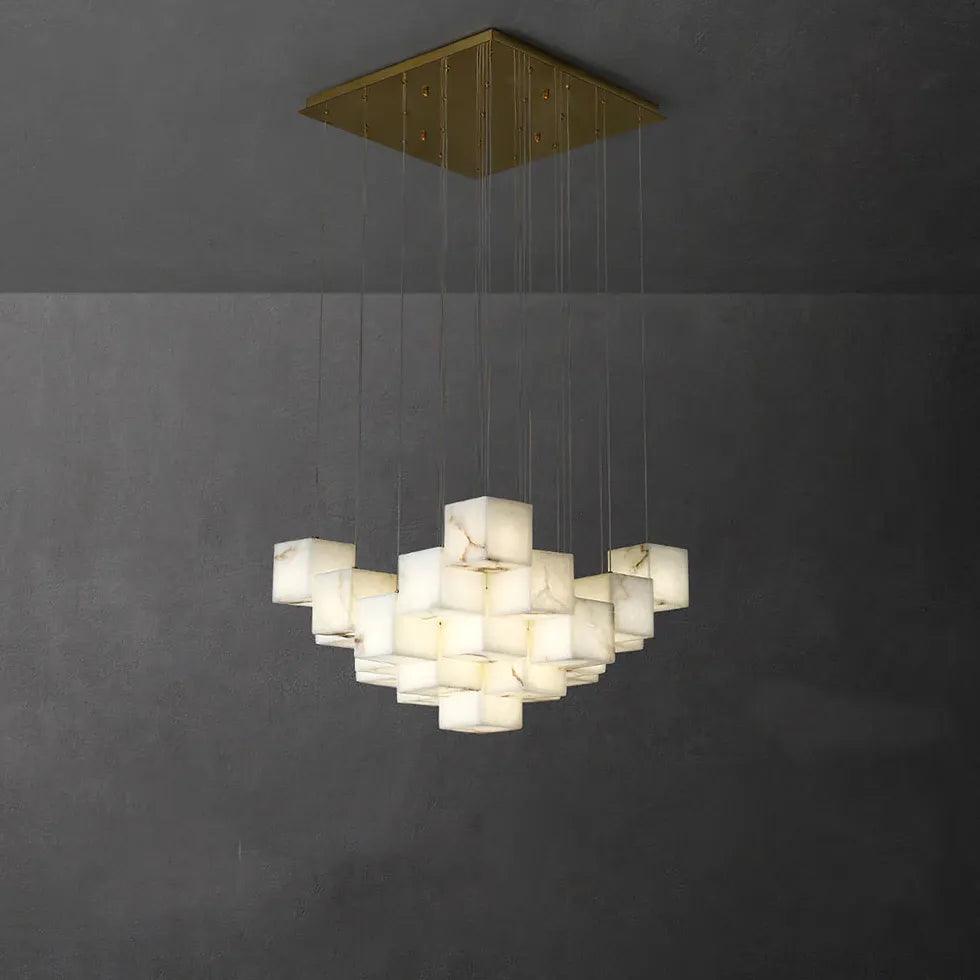 Geometric Cube Modern LED Dining Room Pendant Light - Clowas