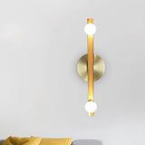 Double Globe Dimmable Gold Wall Lights - Clowas