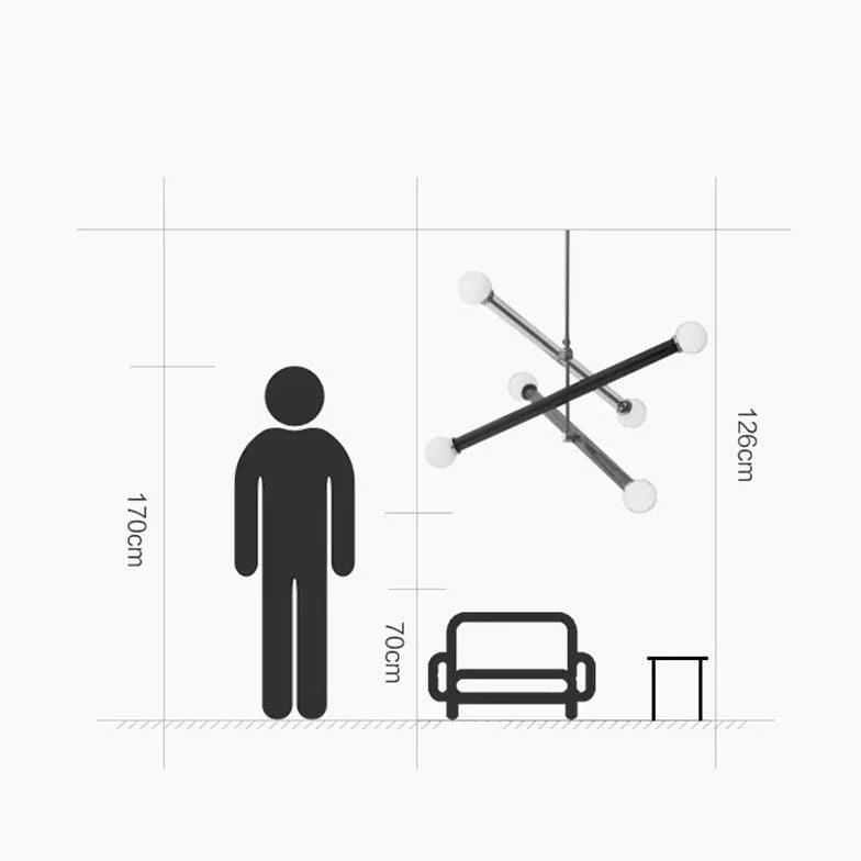 Molecular Structure Design Living Room Pendant Light - Clowas