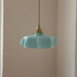 Macaron Pendant Light Glass for Dining Room, Height Adjustable