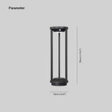 Modern Black Solar Bollard Light with Motion Sensor Metal for Pathway