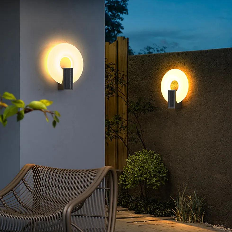 Bagel Ring Solar Outdoor Wall Lights - Clowas