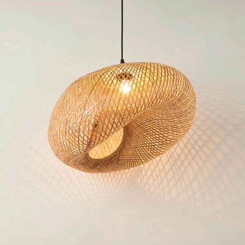 Bamboo Woven Rattan Dining Decorative Pendant Light - Clowas
