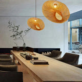 Bamboo Woven Rattan Dining Decorative Pendant Light - Clowas